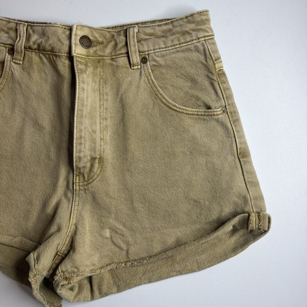 Rollas Dusters Harvest High Rise Slim Shorts Womens Size 27 Tan Brown Sand EUC - Picture 4 of 14